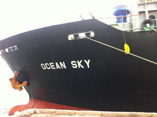 Tàu SA Nhật Mitsui cập cảng Quy Nhơn ngày 20/12/2012