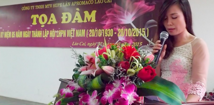 Công ty Supe Lân Apromaco Lào Cai  chào mừng ngày phụ nữ Việt Nam