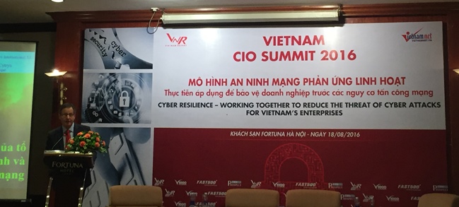 Apromaco tham dự Hội thảo an ninh mạng VietNam CIO Summit 2016