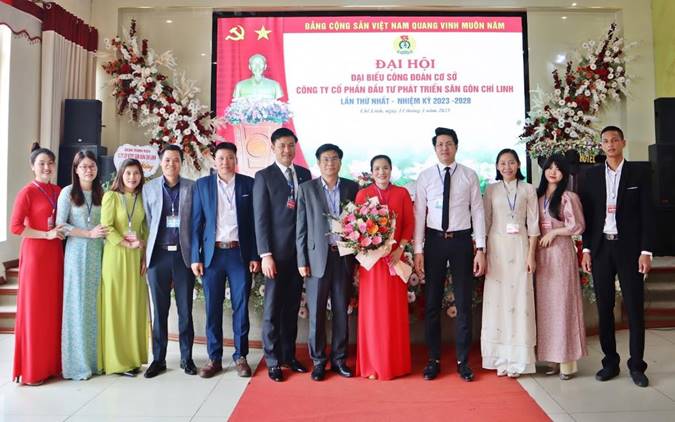 CÔNG ĐOÀN CÔNG TY CỔ PHẦN ĐẦU TƯ PHÁT TRIỂN SÂN GÔN CHÍ LINH TỔ CHỨC ĐẠI HỘI LẦN THỨ I NHIỆM KỲ 2023-2028