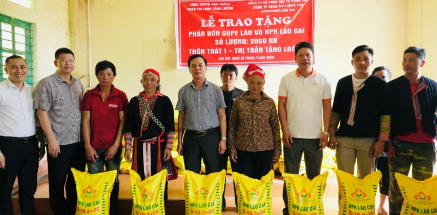 CÔNG TY SUPE LÂN APROMACO LÀO CAI ĐỒNG HÀNH CÙNG  BÀ CON NÔNG DÂN PHÁT TRIỂN KINH TẾ