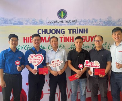 ĐOÀN THANH NIÊN CHI ĐOÀN VĂN PHÒNG THAM GIA CHƯƠNG TRÌNH HIẾN MÁU TẠI CỤC BẢO VỆ THỰC VẬT NĂM 2024