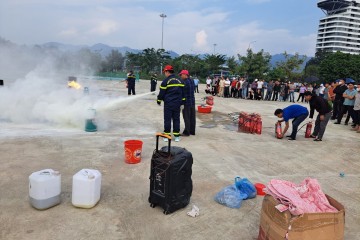 VĂN PHÒNG ĐẠI DIỆN APROMACO LÀO CAI THAM GIA TẬP HUẤN NGHIỆP VỤ PHÒNG CHÁY CHỮA CHÁY