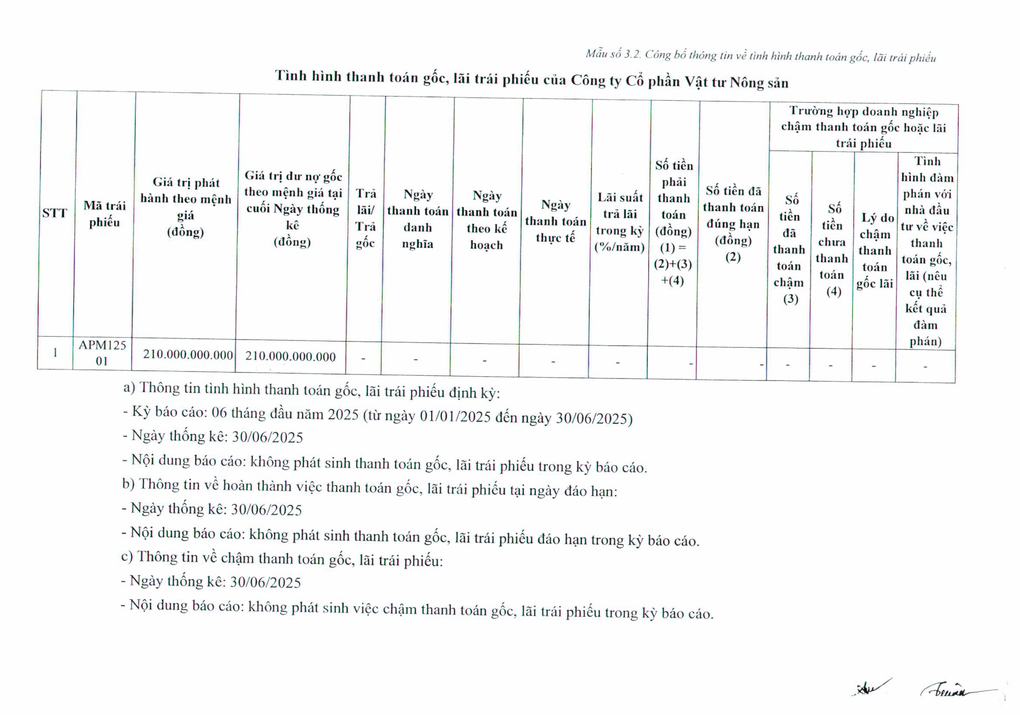 Mẫu 3.2 Công bố thông tin về thanh toán gốc lãi trái phiếu-hình ảnh-1