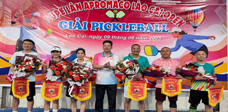 CÔNG TY SSP LÀO CAI TỔ CHỨC GIẢI PICKLEBALL OPEN CHÀO MỪNG KỶ NIỆM 80 NĂM  CÁCH MẠNG THÁNG 08 VÀ QUỐC KHÁNH 2/9