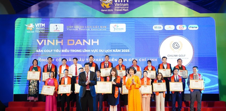 CHILINH GOLF VINH DỰ NHẬN GIẢI THƯỞNG “SÂN GOLF TIÊU BIỂU TRONG LĨNH VỰC DU LỊCH NĂM 2025”