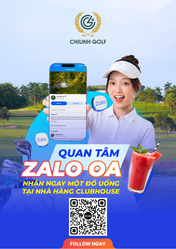 CHILINH GOLF CHÍNH THỨC RA MẮT ZALO OA – CHỈ MỘT CHẠM, KẾT NỐI MỌI TRẢI NGHIỆM GOLF