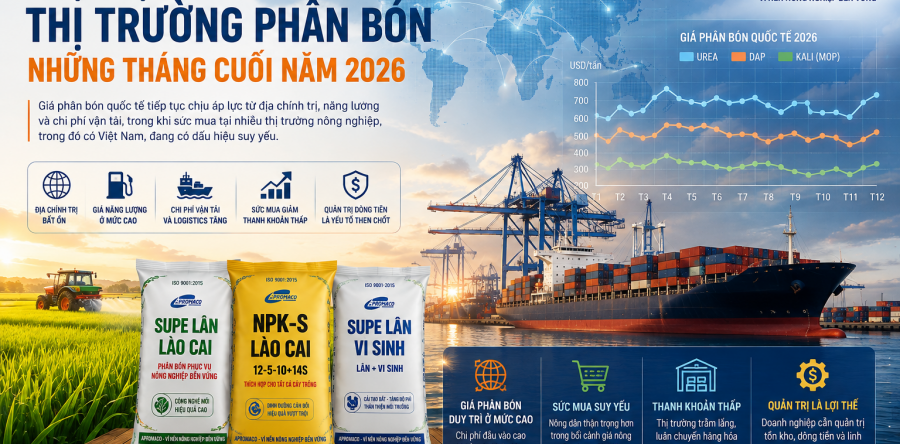 NHẬN ĐỊNH VỀ THỊ TRƯỜNG PHÂN BÓN NHỮNG THÁNG CUỐI NĂM 2026
