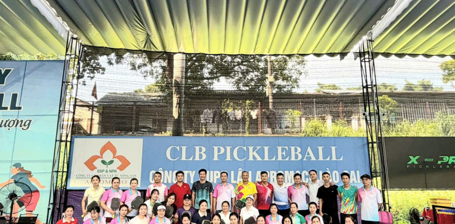 SÔI NỔI GIẢI PICKLEBALL SUPE LÂN LÀO CAI – KHỎE ĐỂ LAO ĐỘNG, ĐOÀN KẾT ĐỂ PHÁT TRIỂN