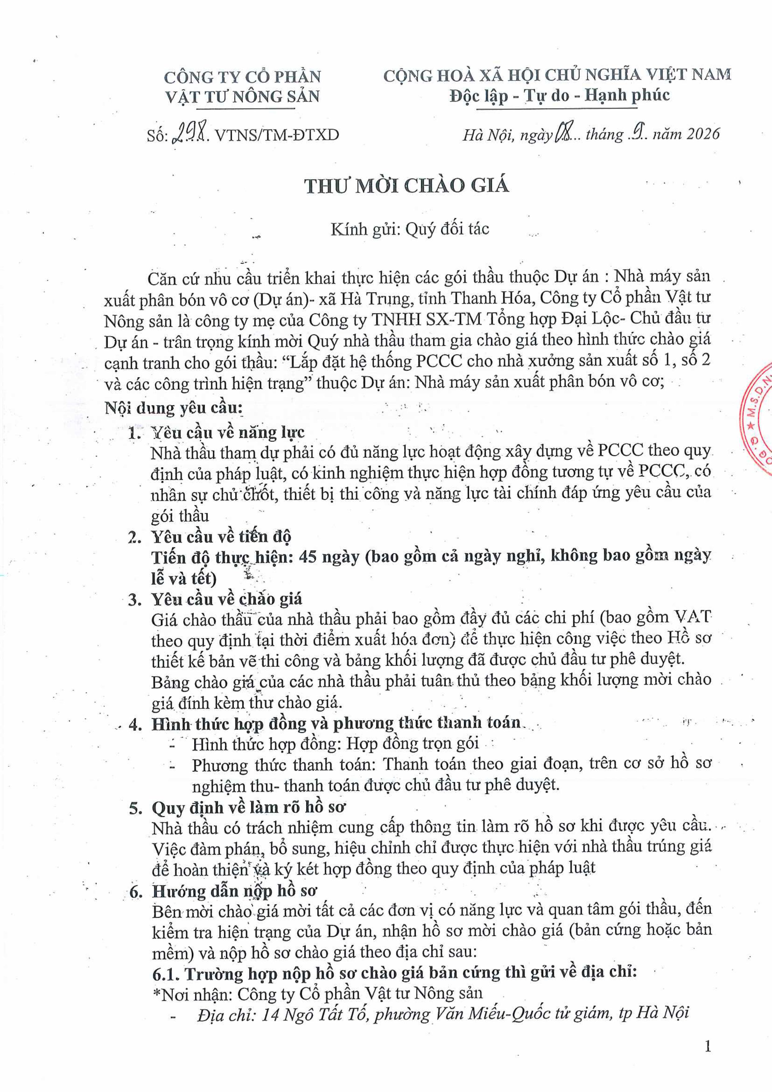2026 09 08___298__Thu moi chao gia - Lap dat HT PCCC cho nha xuong san xuat so 1, 2 va cac CT hien trang - Nha may Dai Loc-hình ảnh-0
